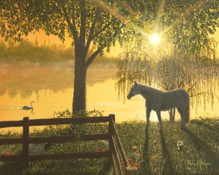 Horse painting Villa Rca Georgia