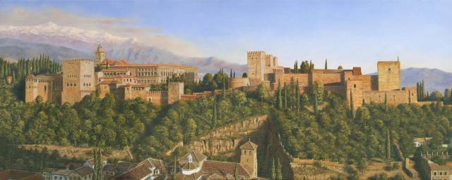 Painting, Alhambra Palace, Granada